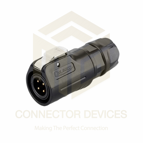 LP12 125V 5A 4Pin Male Plug IP67 Waterproof Power Connector Plastic Shell Solder Terminal