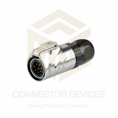 LP12 3A 8Pin Male Plug IP67 Waterproof Power Connector Metal Shell Solder Terminal