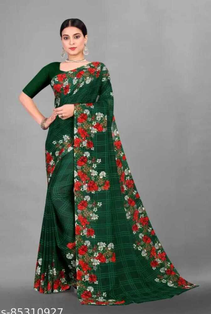 PRINTED SAREE FOR WOMEN'S
