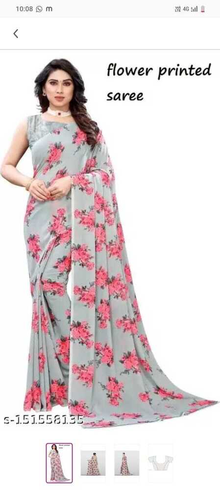 PRINTED SAREE FOR WOMEN'S