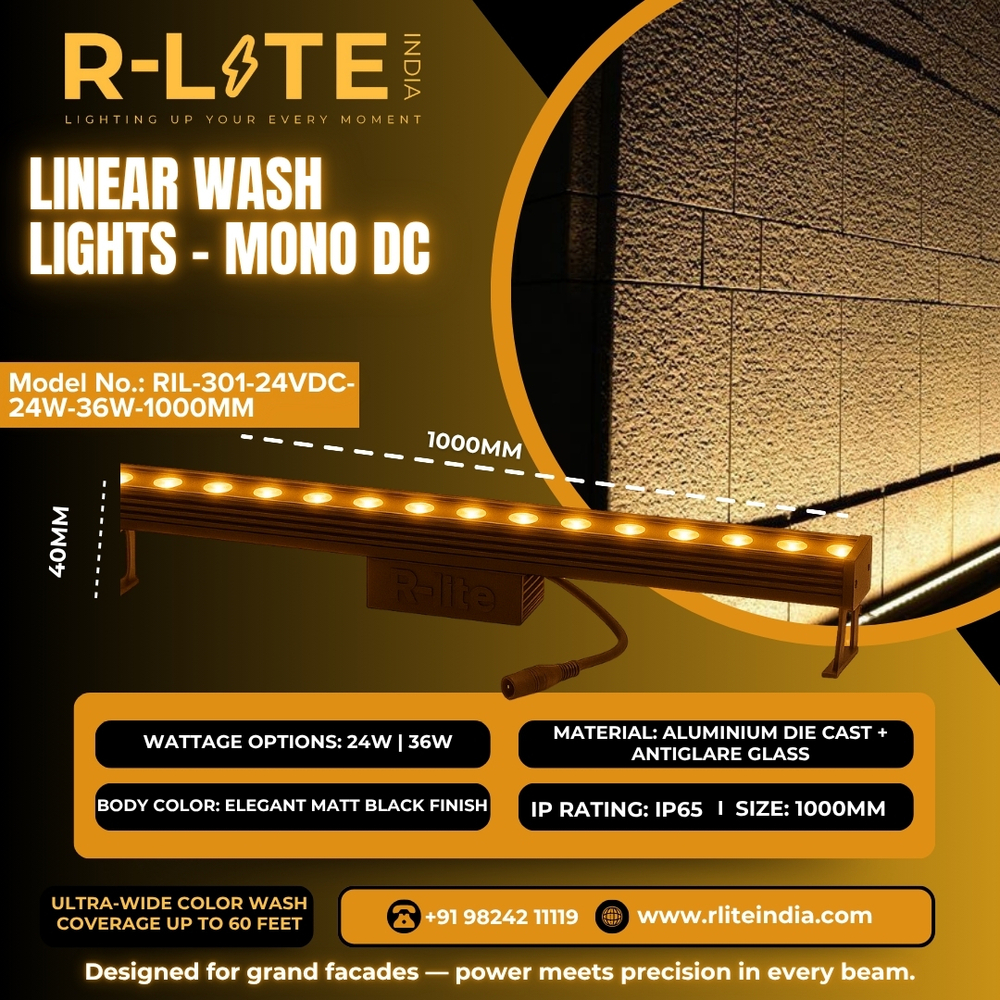 LINEAR WALL WASHER LIGHTS - SINGAL COLOUR 300MM