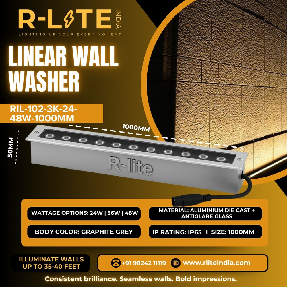 LINEAR WALL WASHER LIGHTS - SINGAL COLOUR 300MM
