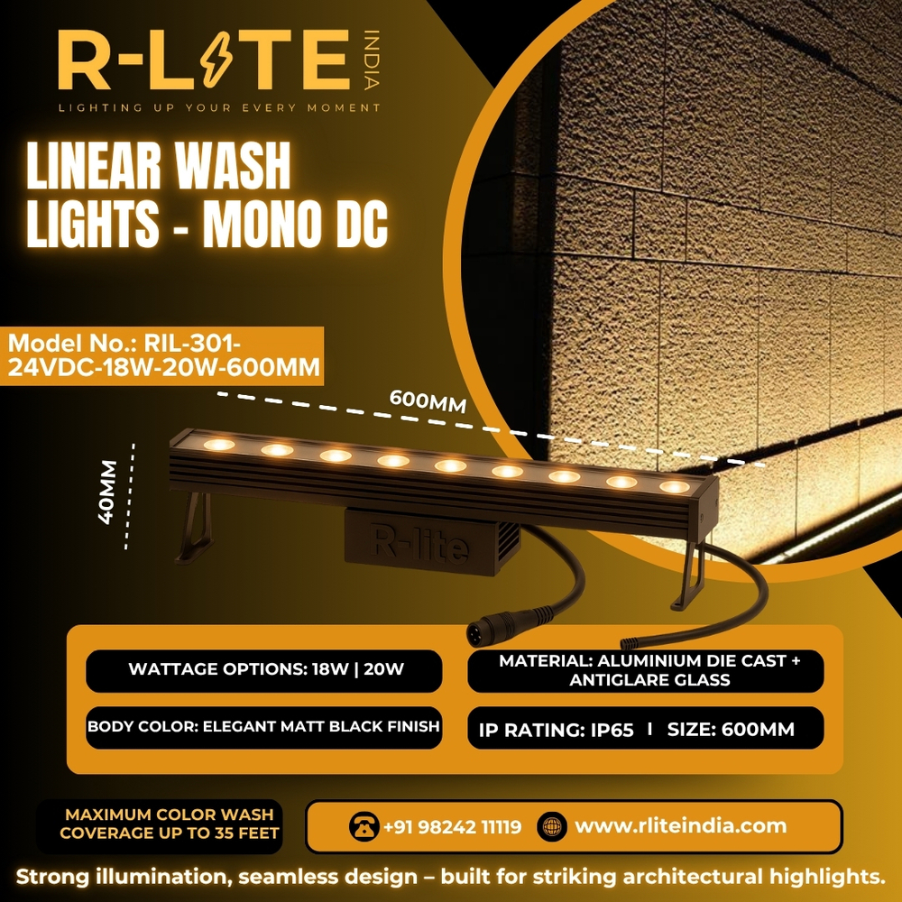 LINEAR WALL WASHER LIGHTS - SINGAL COLOR 500MM