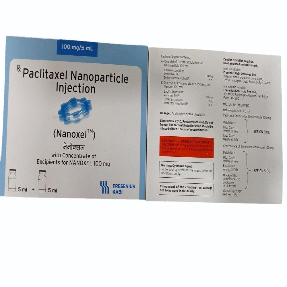 Nanoxel Paclitaxel Nanoparticle 100 Mg Injections
