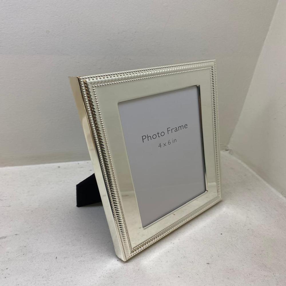 silver plated photo frame