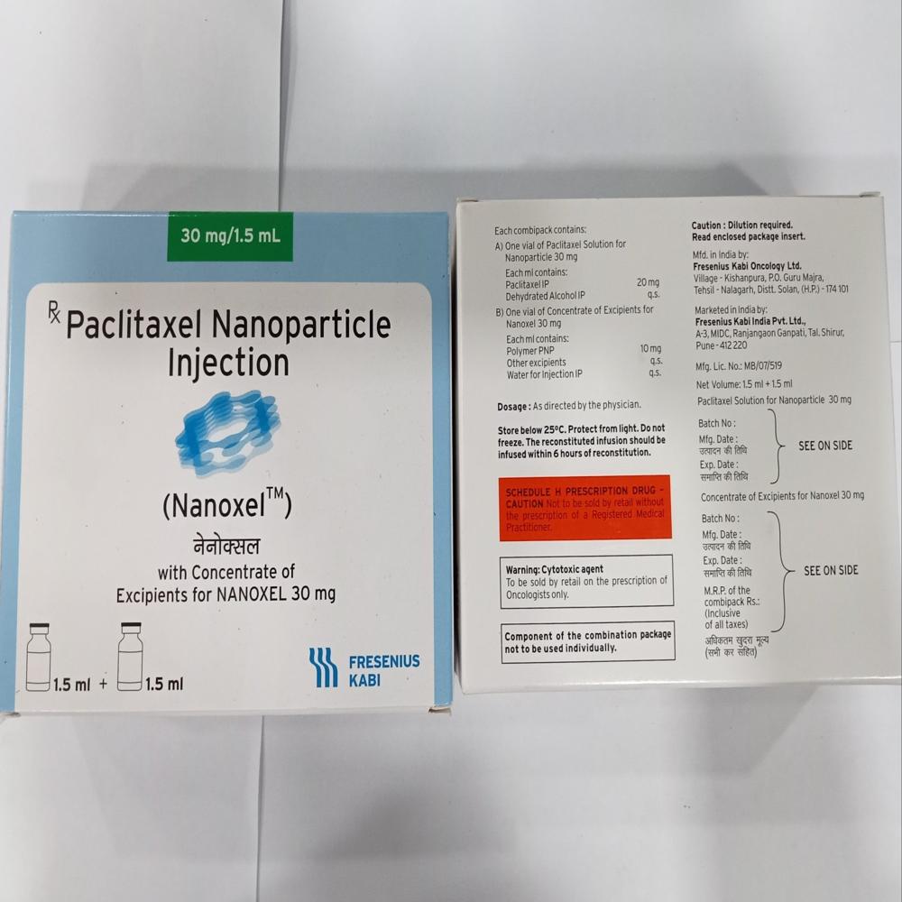 Nanoxel Paclitaxel Nanoparticle 30mg Injection