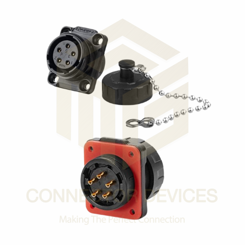 YM20 400V 12A 5Pin Female Socket IP67 Waterproof Power Connector