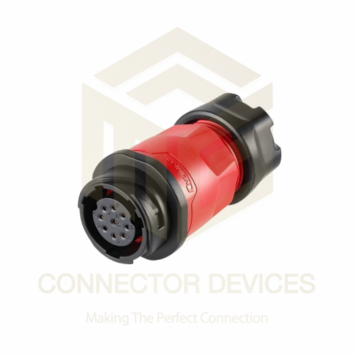 YM20 5A 9Pin Female Plug IP68 Waterproof Power Connector Inline Plastic Shell Solder Terminal