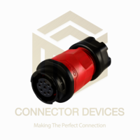 Ym20 5a 9pin Female Plug Ip68 Waterproof Power Connector - Application: Industrial