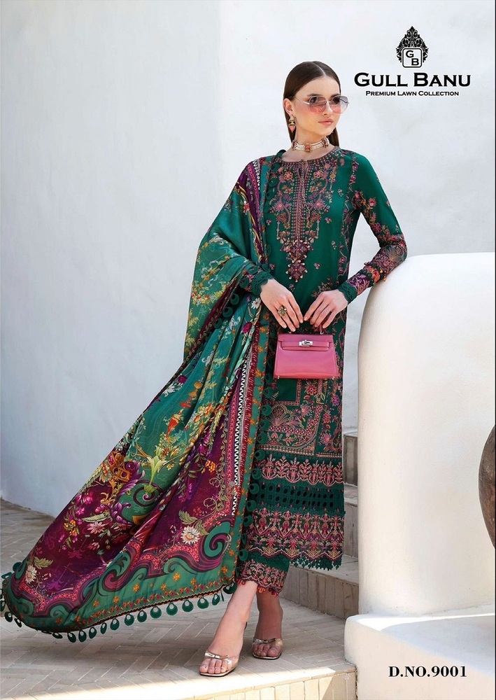 Gull Banu Vol-9  Karachi Dress Material