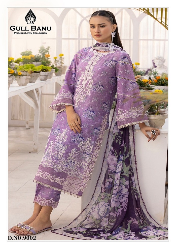 Gull Banu Vol-9  Karachi Dress Material