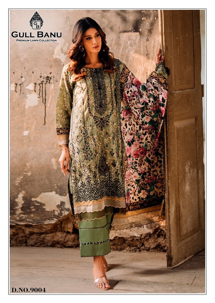 Gull Banu Vol-9  Karachi Dress Material