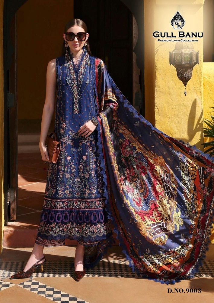 Gull Banu Vol-9  Karachi Dress Material