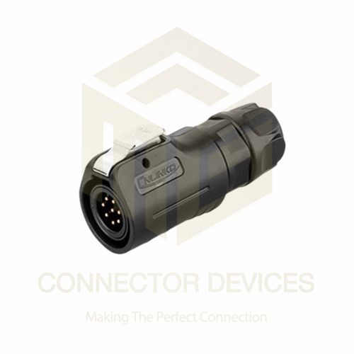 LP12 100V 3A 8Pin Male Plug IP67 Waterproof Power Connector Plastic Shell Solder Terminal