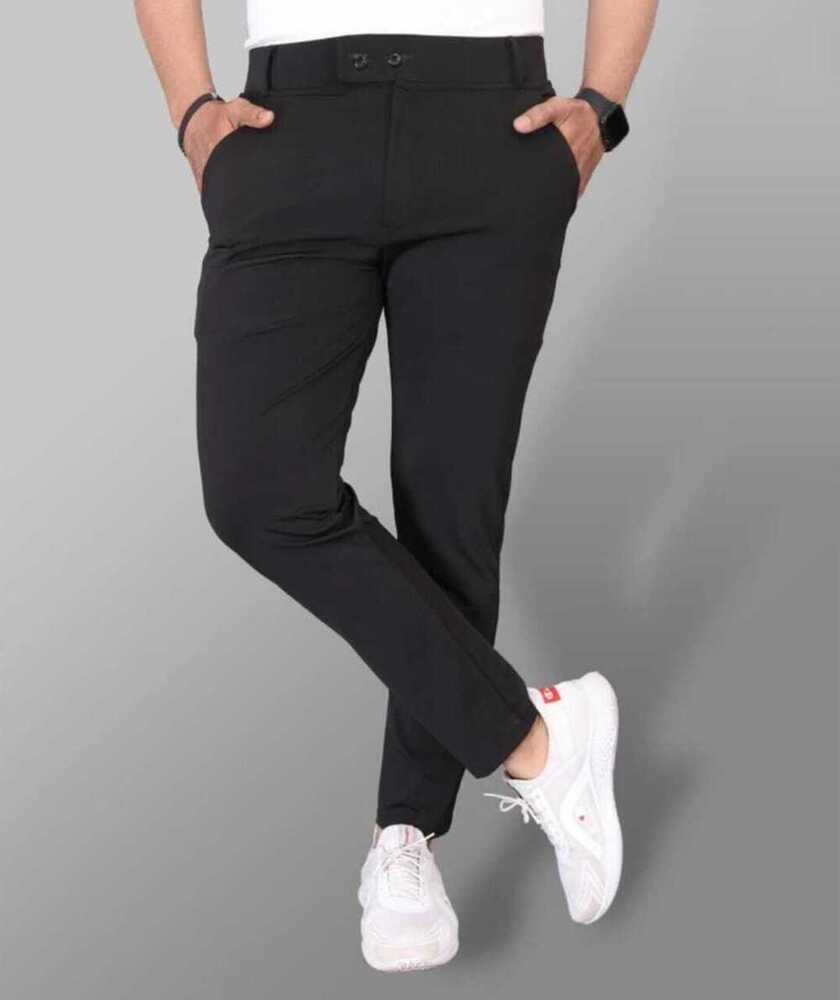 Branded Trousers & Full Pant For Mens - Color: Black