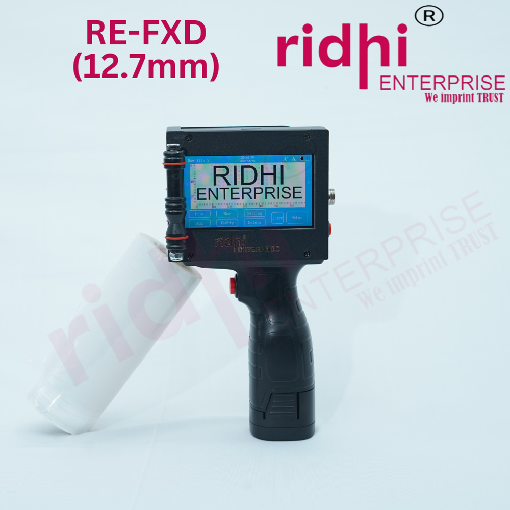 Ridhi Fxd 12.7mm Inkjet Printer And Coding Machine - Color: Black