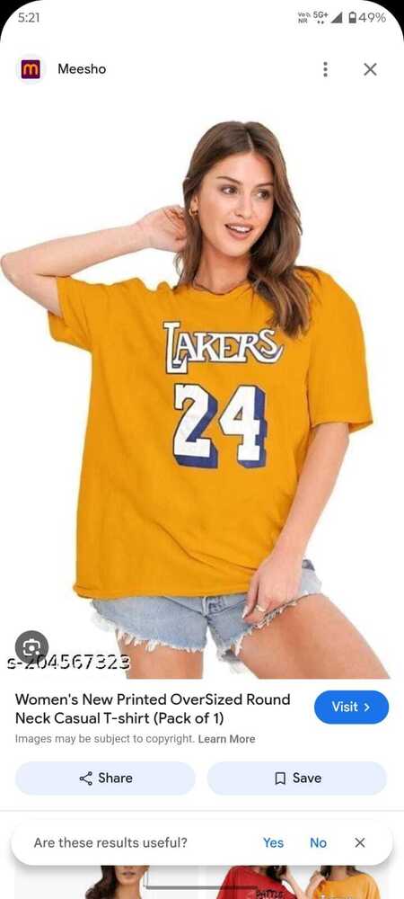 Women branded t shirt printed design