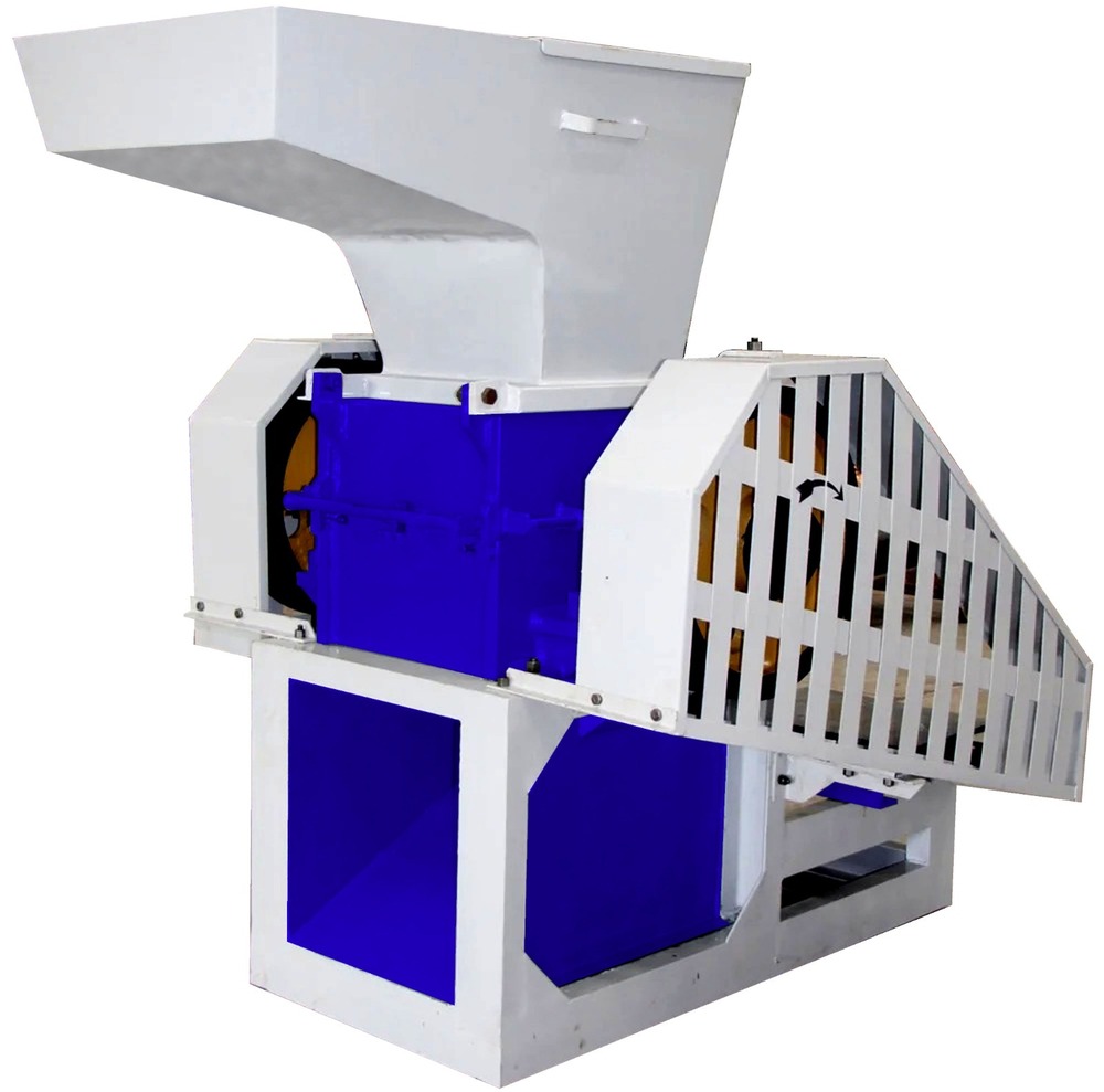 Plastic Scrap Grinder Machine - MS Material, Semi-Automatic, Human Machine Interface | Ideal for Plastic Cutting & Waste Management