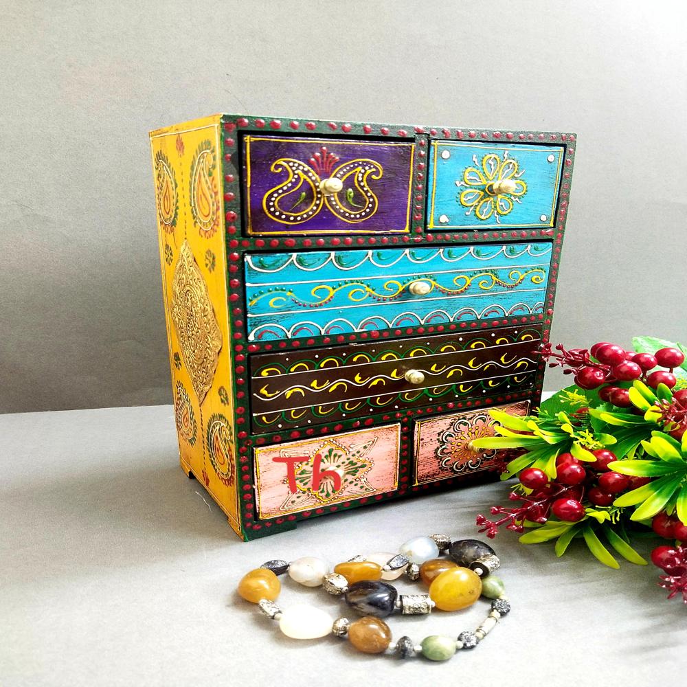 wooden hand painted multipurpose  drawer