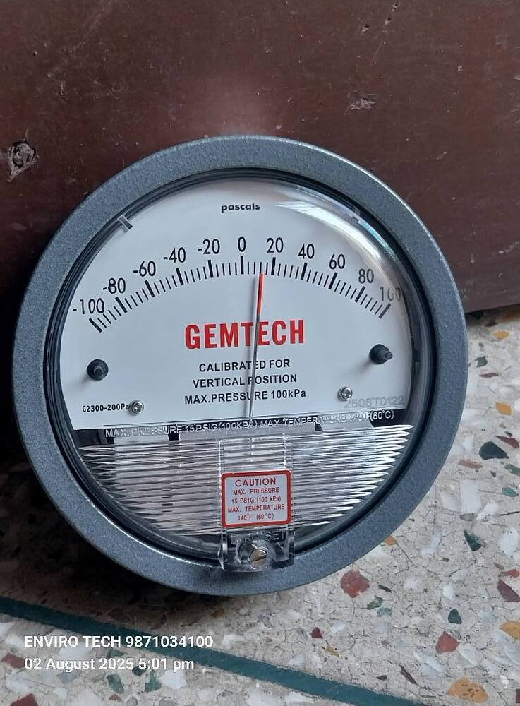 GEMTECH Differential Pressure Gauge Distributor For Industrial Area Hisar Haryana