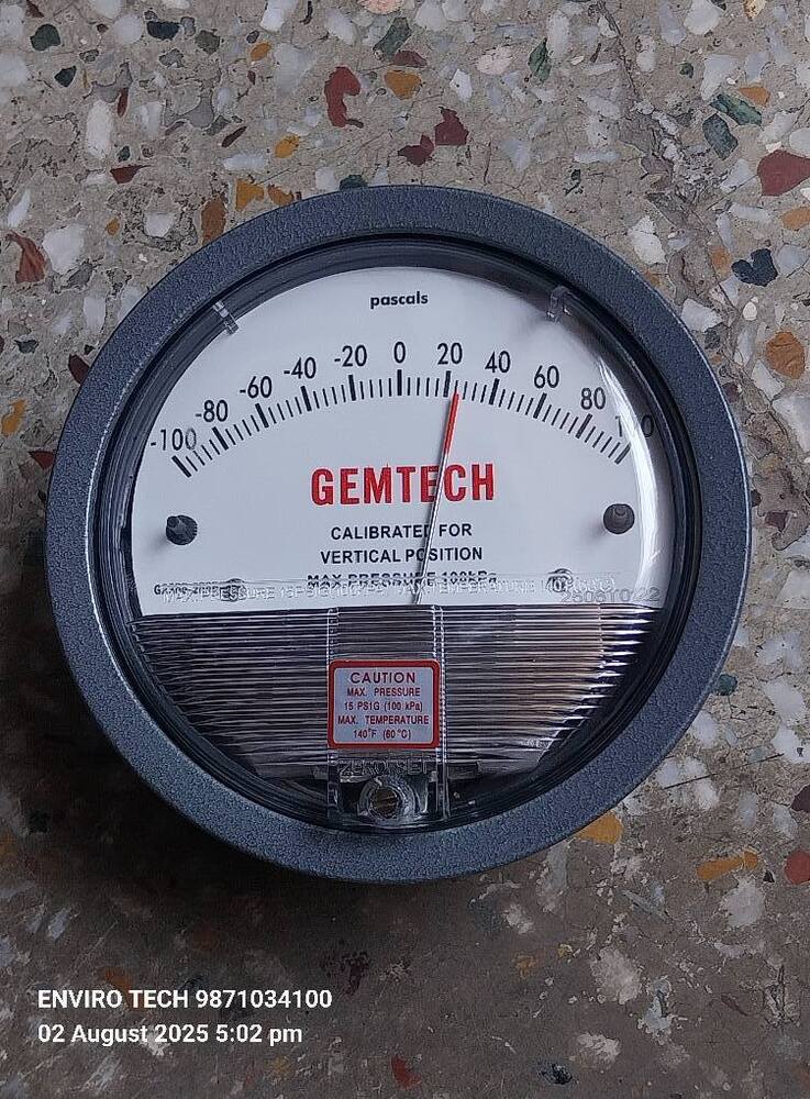 GEMTECH Differential Pressure Gauge Distributor For Industrial Area Hisar Haryana