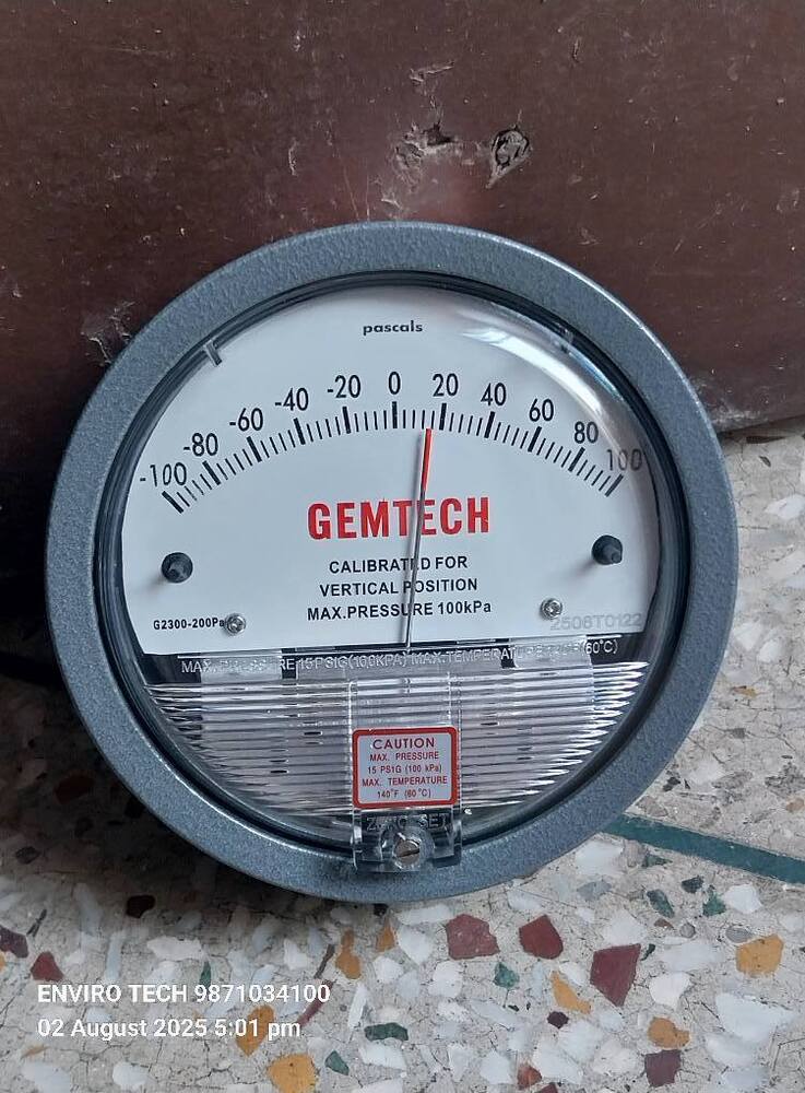 GEMTECH_Instrument Differential Pressure Gauge Delivery All India