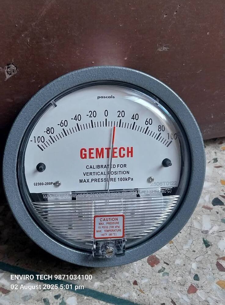 GEMTECH Differential Pressure Gauge In Tirunelveli Tamil Nadu 627108 Kanyakumari Tamil Nadu