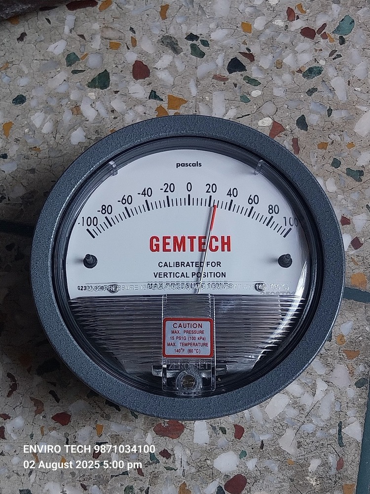 GEMTECH Differential Pressure Gauge In Tirunelveli Tamil Nadu 627108 Kanyakumari Tamil Nadu
