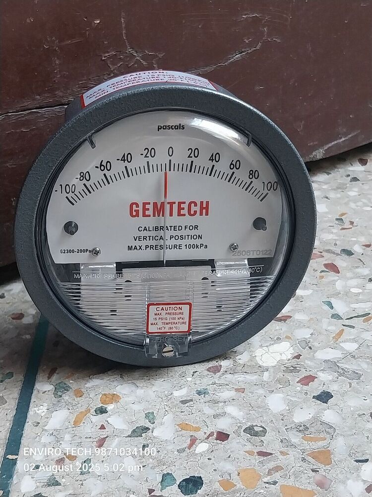 NO 1 Gauge GEMTECH Differential Pressure Gauge WORLD