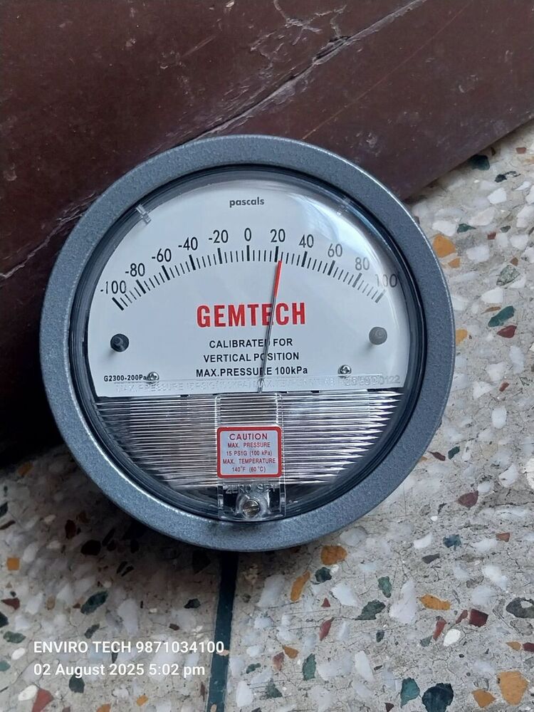 NO 1 Gauge GEMTECH Differential Pressure Gauge WORLD