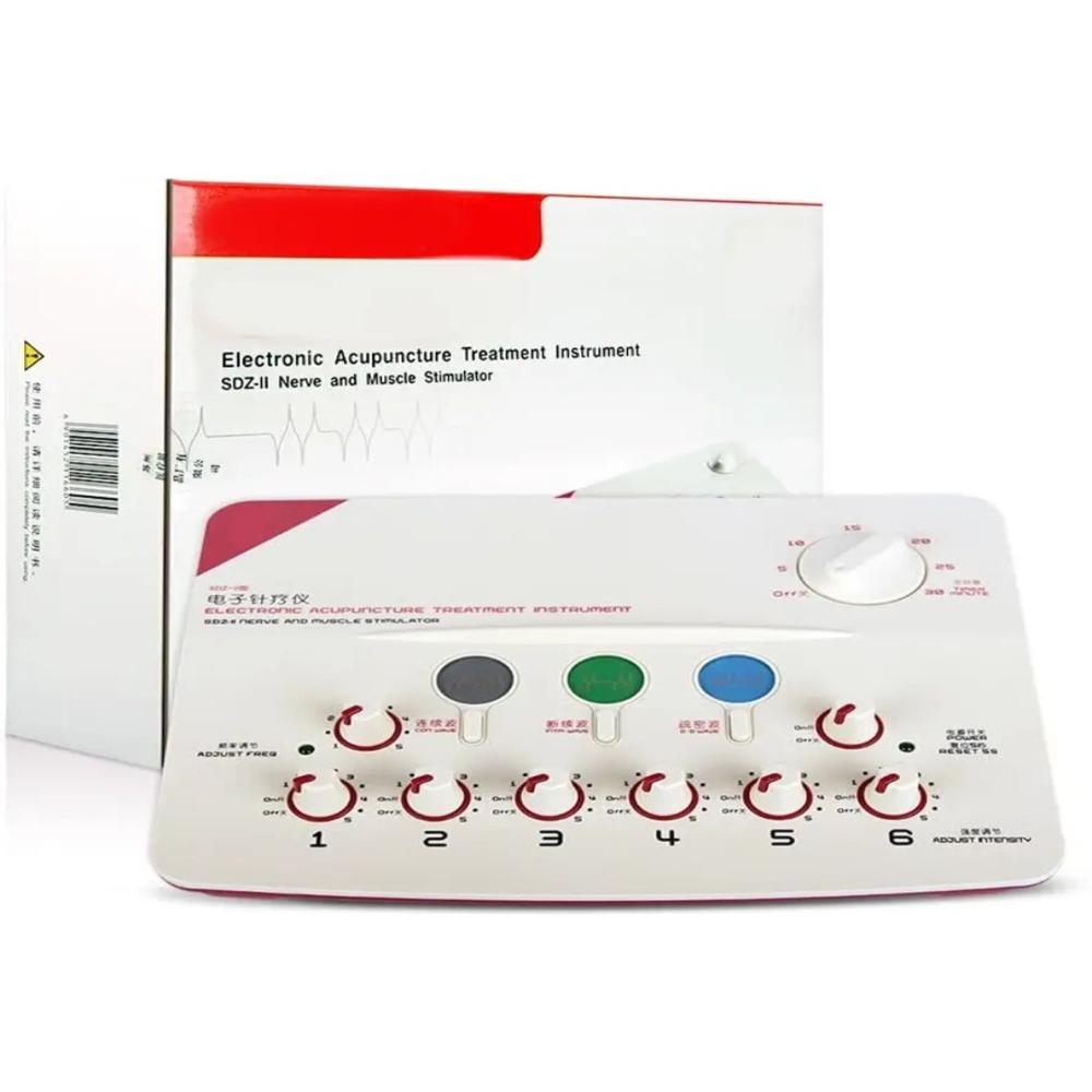Acupuncture Needle Stimulator Massager Machine 6 Channels Outputs Patch Massager Care Device Pulse Electronic Acupuncture Treatment Instrument Hwato Sdz-ii - Feature: Good Quality