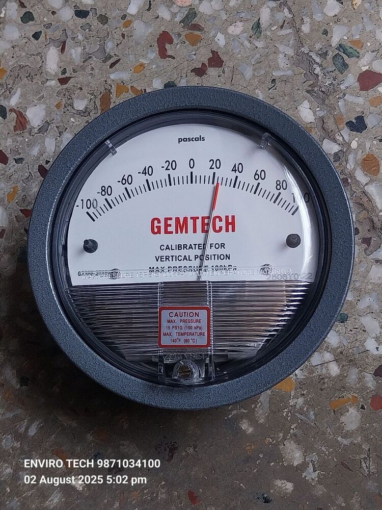 GEMTECH DIFFERENTIAL PRESSURE GAUGE Near Tangra Industrial Estate West Bengal