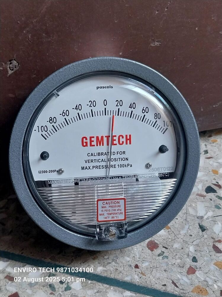 GEMTECH DIFFERENTIAL PRESSURE GAUGE Near Tangra Industrial Estate West Bengal