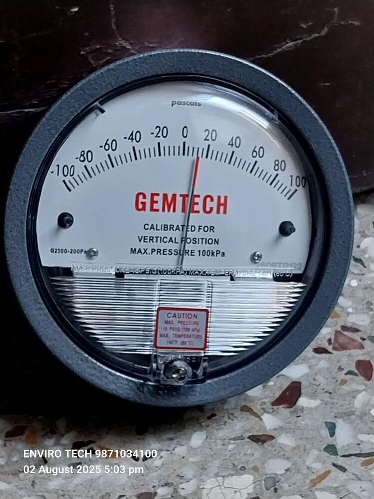 GEMTECH DIFFERENTIAL PRESSURE GAUGE Near Tangra Industrial Estate West Bengal