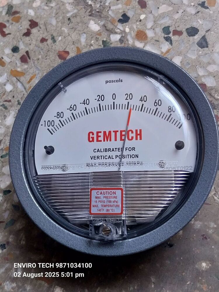 NO 1 GEMTECH Differential Pressure Gauge WORLD