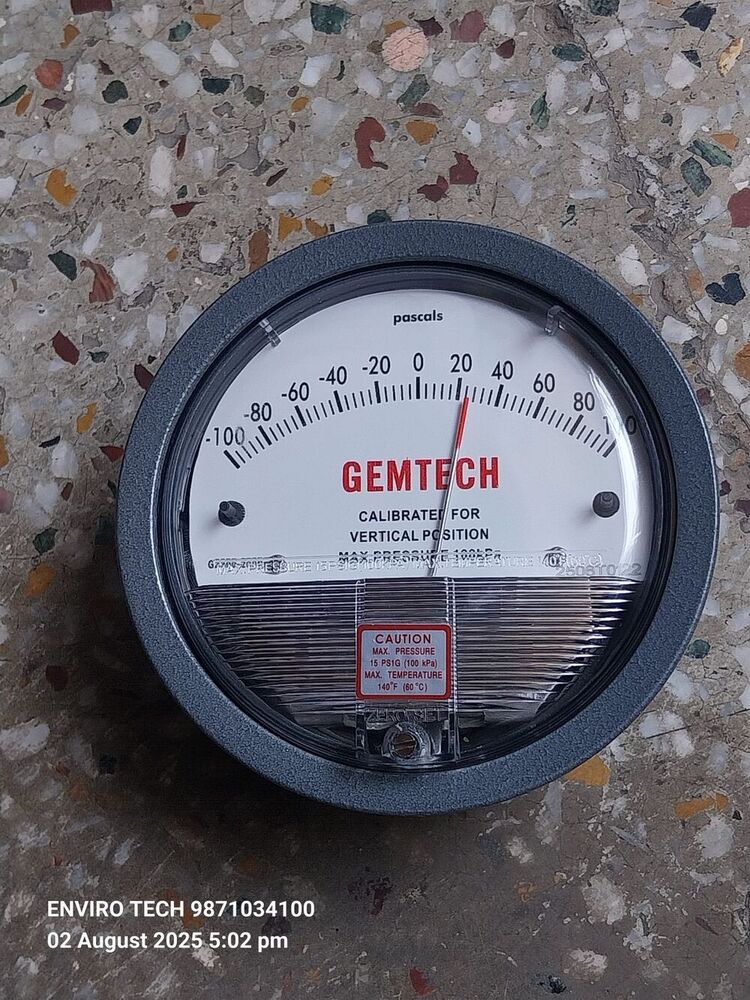 NO 1 GEMTECH Differential Pressure Gauge WORLD
