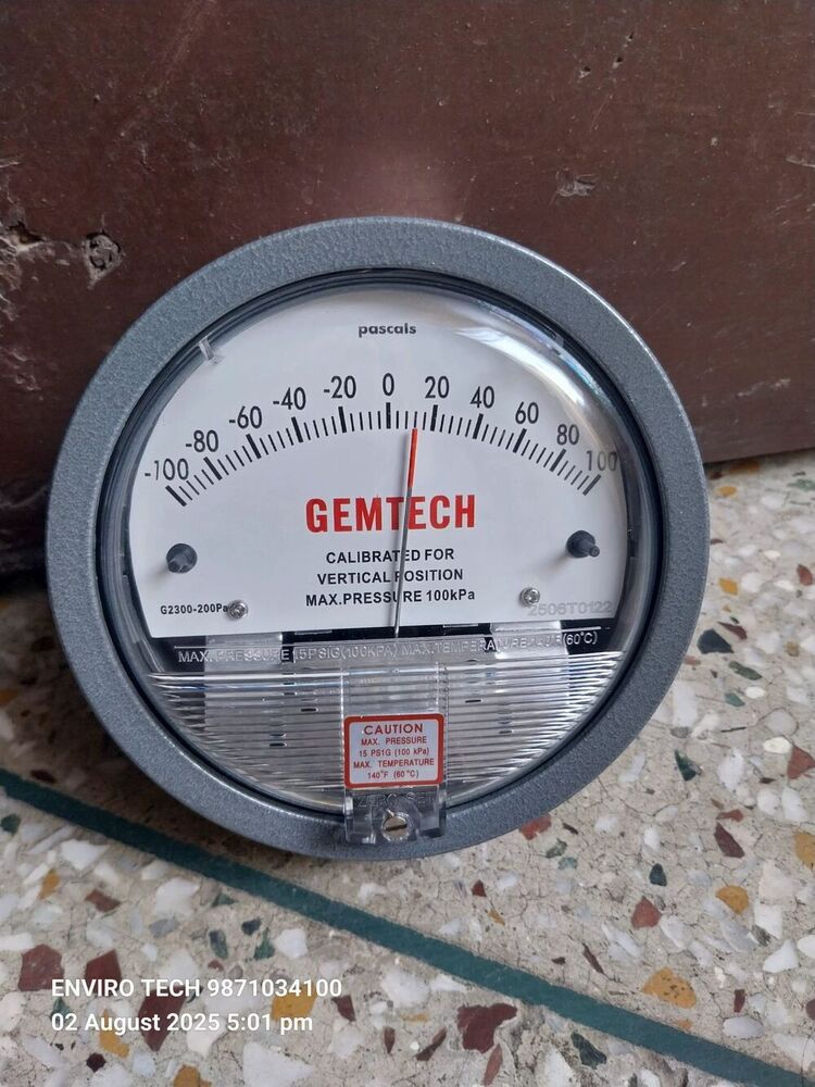 NO 1 Gauge GEMTECH Differential Pressure Gauge India