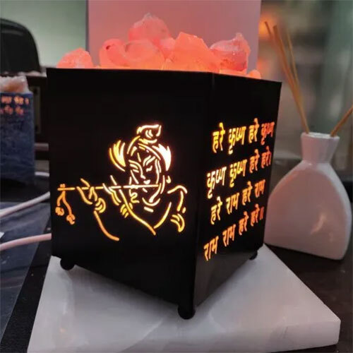 Hare Krishna Himalayan Salt Lamp