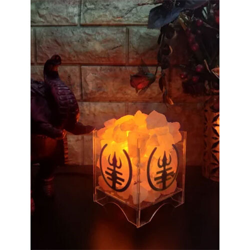 Himalayan Rock Salt Lamp Clear Basket