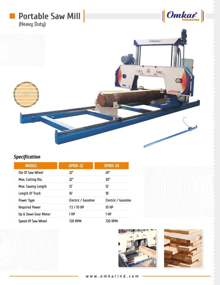 Portable Horizontal Bandsaw Machine OPBH-24
