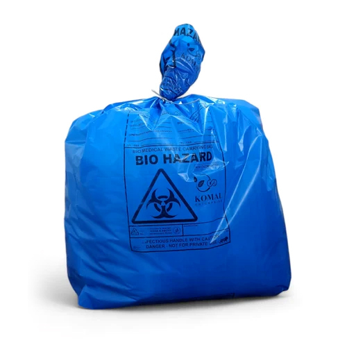 Biohazard Blue HDPE Garbage Bag