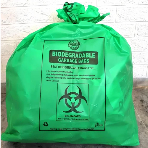 Printed Biodegradable Plastic Garbage Bag - Color: Different Available