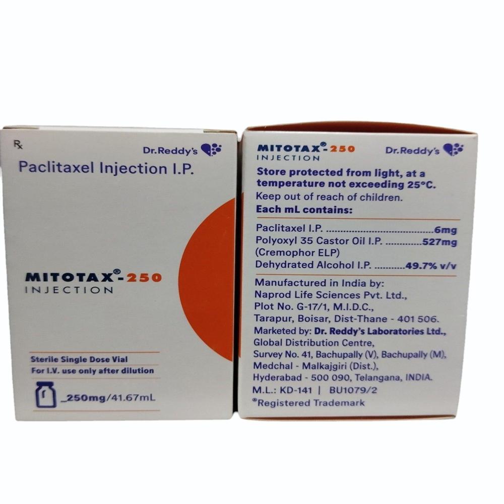 Mitotax Paclitaxel 250mg Injections - Origin: India