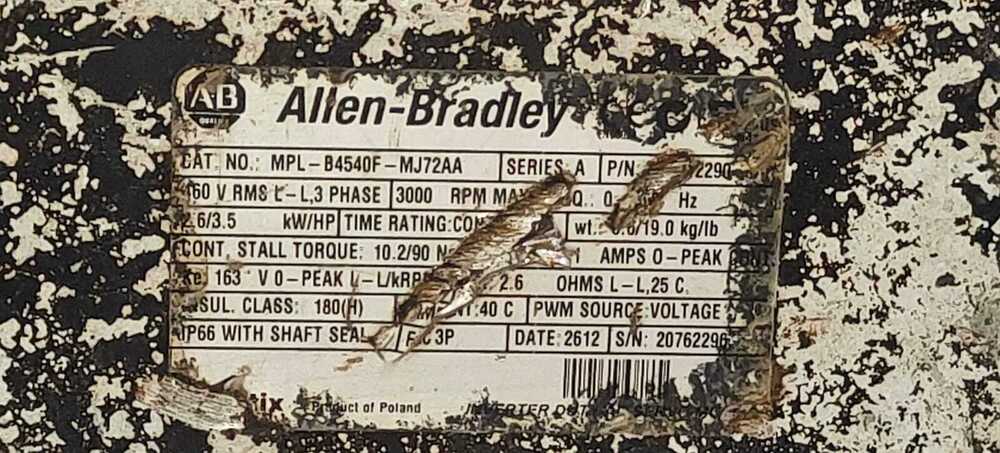 ALLEN BRADIEY MPL-B4540F-MJ72AA