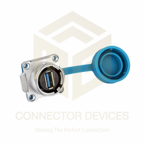 DH24 USB3 Female Socket IP67 Waterproof Data Connector