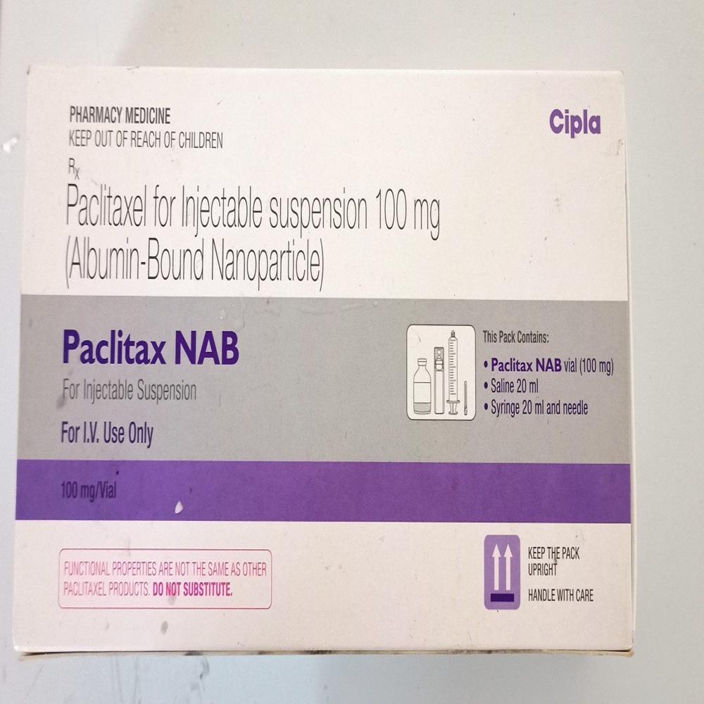 Paclitax Nab Abumin Bond Nanoparticle Paclitaxel 100Mg Injection - Origin: India