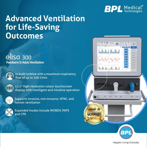 Bpl Elisa 300 Ventilator - Automation Grade: Automatic