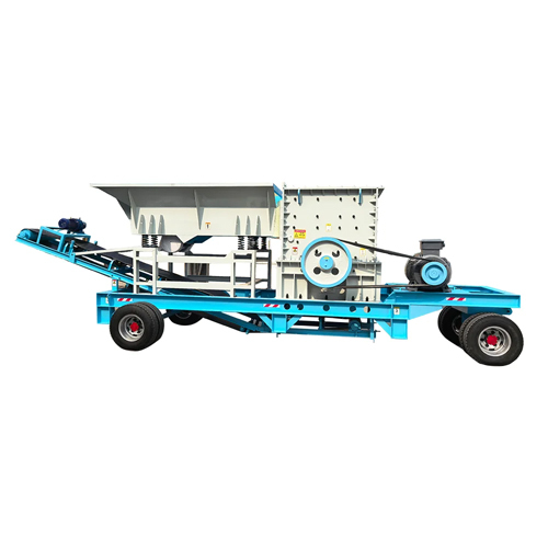 Box Type 1200 Mobile Stone Crusher Station With Conveying Screening System