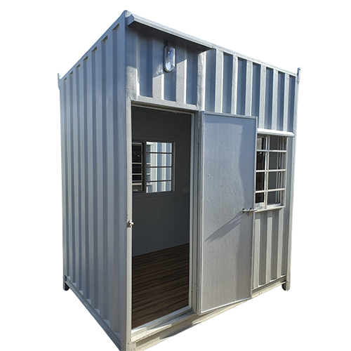 Portable Security Cabin - Floor Material: Cement Board + Vinyl / Pvc / Wooden Flooring