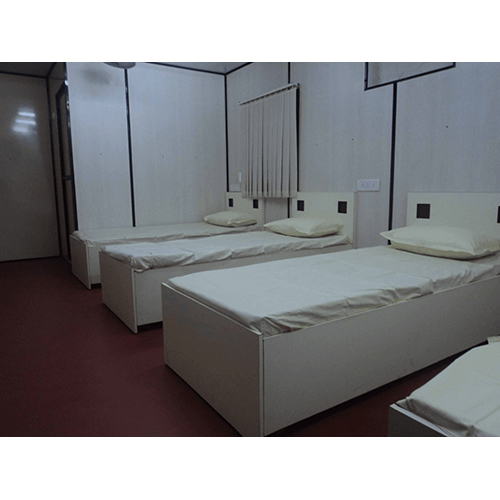 Prefabricated Portable Container Dormitory Cabin - Floor Material: Cement Board + Vinyl / Pvc / Wooden Flooring